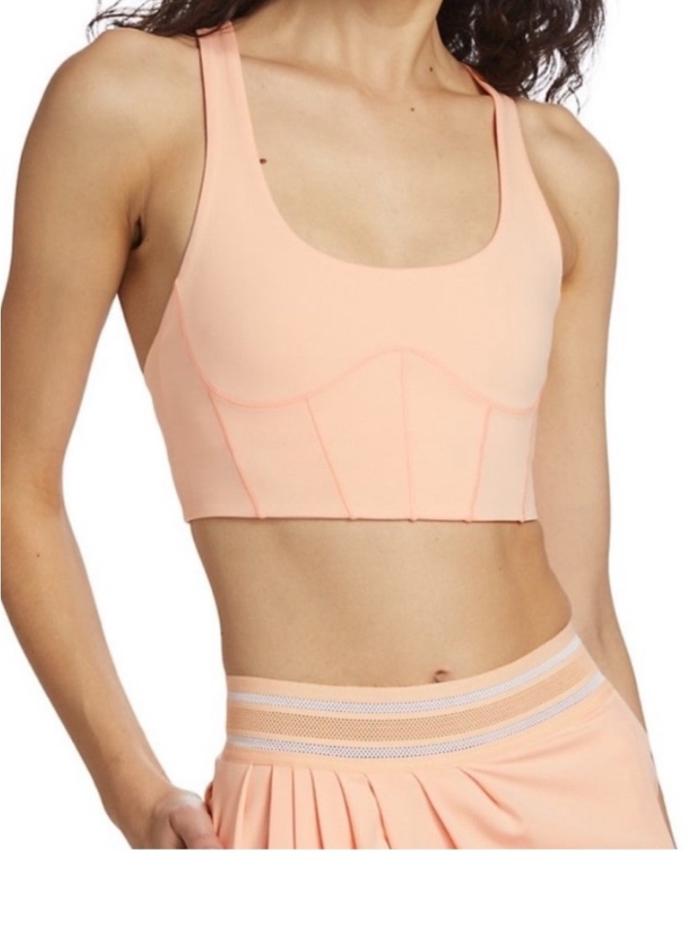 FP Movement by Free People Peach Longline Scoop Sports Bra
